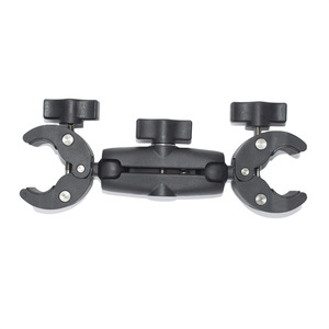 SHOOT Soporte de doble abrazadera súper resistente para manillar de motocicleta/bicicleta, para trípode, barra transversal, clip para paraguas, soporte de luz para estudio fotográfico - Product Image 2