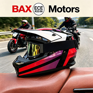 Nouveau <span class=keywords><strong>casque</strong></span> de moto avec doublure d'oreille <span class=keywords><strong>amovible</strong></span> et lavable, coque en ABS durable, certifié 3C, <span class=keywords><strong>casque</strong></span> intégral pour tout-terrain, montagne, route - Product Image 6