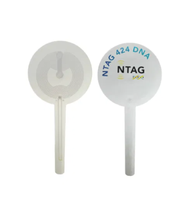 NTAG424 Mini autoadhesivo NFC Etiqueta adhesiva 13,56 MHz HF Etiqueta imprimible en blanco Etichetta Tamper-Evident 213TT Inlay QR Code