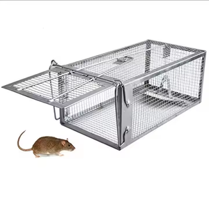 Mạnh mẽ và bền dễ dàng để cài đặt chuột lồng 16*8*8 inch thép không gỉ vuông rat <span class=keywords><strong>Trap</strong></span> với mùa xuân-nạp cơ chế - Product Image 6