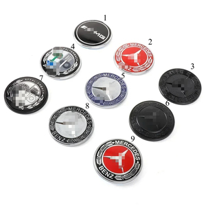 Emblème de capot plat de 57 mm, logo de badge avant pour Mercedes Benz <span class=keywords><strong>AMG</strong></span> W212 W213 W205 W177 W247 W176 CLS CLA CLK CLG GLS X253, emblème de voiture - Product Image 2