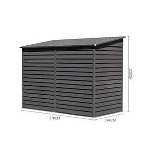 AJUNION 9ft פלדה חזקה מחסן אופנועים מחסן פלדה נעילה מחסן אופני גן - Product Image 3