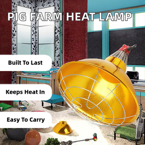 Lámpara <span class=keywords><strong>de</strong></span> Calefacción Aislada <span class=keywords><strong>de</strong></span> Aluminio ZMR <span class=keywords><strong>de</strong></span> 30 cm para Granjas <span class=keywords><strong>de</strong></span> Cerdos y Uso Doméstico con Pantalla Nueva para Cerdos - Product Image 2