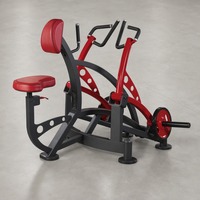 Machine à ramer commerciale pour salle de sport, appareil de musculation robuste en acier avec coussin de poitrine et poignées ergonomiques