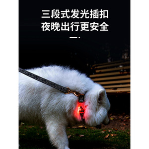 Collier lumineux pour grands chiens, motif jacquard, design tendance, utilisation toutes saisons - Product Image 3