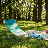 Chaise de plage inclinable portable pliable pour le camping, la sieste, le pique-nique, mobilier d'extérieur