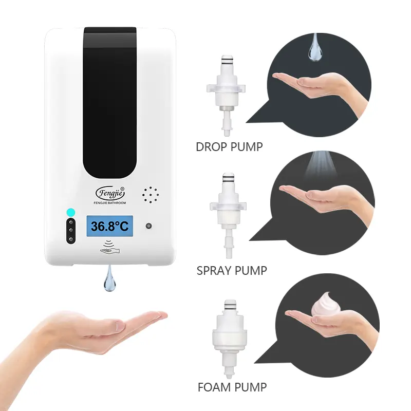 Dispenser Pengukuran Suhu dan Disinfeksi Otomatis dengan Termometer