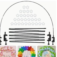 Set Perlengkapan Dekorasi Pernikahan: Tiang Fiber, Kantong Isi Air, Alas Arch Balon, Karangan Bunga Balon, Model Cross-border 122,112