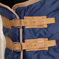 Vente en gros de couvertures professionnelles stables 420D personnalisées de haute qualité, tapis pour équins, sangles de jambe de la côte ouest, couverture pour chevaux