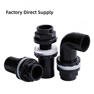 Raccordi Moderni in PVC Nero Lucido per Tubi: Gomito, T, Connettore Diritto per Acquari e Impianti Idraulici Esterni - Product Image 4