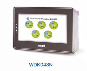 Weide wd043 loạt 4.3 inch <span class=keywords><strong>HMI</strong></span> màn hình cảm ứng Bảng điều khiển thông minh hiển thị giao diện người máy - Product Image 2