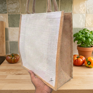Sac fourre-tout en jute écologique très demandé, réutilisable, avec logo personnalisé, sac de courses durable, sac de transport pour les courses, le commerce de détail, les voyages et le quotidien - Product Image 1