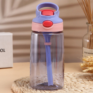 <b>Large</b> 500ml Capacity Outdoor Portable Water Bottle Drop-Proof Straw <b>Cup</b> for Students and Children's Summer Sports - Product Image 5