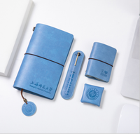 Logo personnalisé A5 Journal Agenda Stylo Coffret Cadeau Couverture souple Accessoire en cuir de PU Couverture souple Carnet thermique à couverture souple