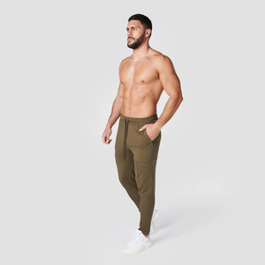 2024 personnalisé en gros pantalons de survêtement de gymnastique pour hommes avec poches latérales coupe régulière taille moyenne confortable Style décontracté conception personnalisable - Product Image 2
