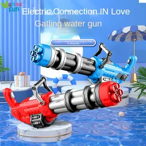 Schlussverkauf automatisches Kinderspielzeug für draußen elektrischer Squirt Gatling-Wasserpistole Sommer Party-Spielzeug