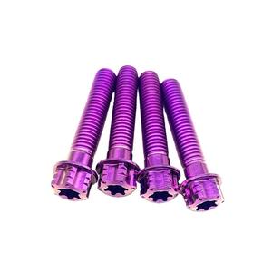 Grado 8 titanio esagonale Torx flangia bullone M10 M5 10mm M8 M8 M6 M7 M8 bulloni vite moto titanio flangiato bullone <span class=keywords><strong>M16</strong></span> - Product Image 2