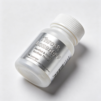 Étiquettes personnalisées OEM Haoxuan pour flacons de pastilles, autocollants imprimés gaufrés à feuille d'argent pour l'emballage de produits de santé