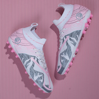 Chaussures de football montantes transfrontalières pour hommes, femmes et enfants ; crampons courts MG durables et antidérapants pour entraînement et matchs en extérieur