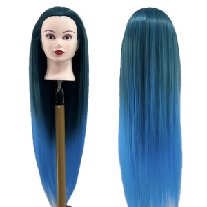 Yaki Hair Salon Hairdressing การฝึกอบรมตุ๊กตาฝึกหัดจริง<span class=keywords><strong>หัว</strong></span>หุ่นพร้อมที่ใส่แคลมป์สําหรับจัดแต่งทรงผม - Product Image 1