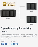 Nuevo Servidor de Almacenamiento NAS Synology DiskStation DS1825+ Original con Puerto RJ-45, Capacidad para 8 Discos, Más de 8 TB, Copia de Seguridad de Archivos, en Stock
