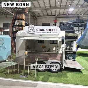 Nouvelle remorque alimentaire en acier inoxydable sur mesure, station de crème glacée et de bonbons, résistante à la rouille, compartiments isolés, personnalisée - Product Image 3