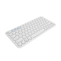 Clavier sans fil mini ABS léger et compact Claviers de bureau mignons avec un design fin pour un confort optimal