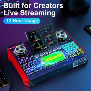 Paquete de Micrófono para Podcast G10 MIXER <span class=keywords><strong>USB</strong></span>, Mezclador de Audio Externo de 2 Canales para PC/Transmisión en Vivo de Youtube, Canto, Juegos, <span class=keywords><strong>Placa</strong></span> de <span class=keywords><strong>Sonido</strong></span> - Product Image 6