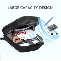Sac à dos de camping décontracté grand format Sympathybag, antivol, pour ordinateur portable, avec fermeture éclair et fonction imperméable