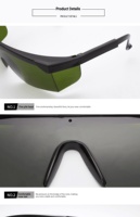 Nouvelles lunettes de protection laser pour machine de marquage, gravure, soudage, découpe, élimination de la rouille, anti-rayonnement laser, faciles à utiliser