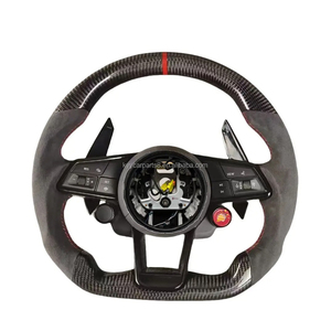 Volant de voiture en fibre de carbone forgée pour <span class=keywords><strong>Audi</strong></span> <span class=keywords><strong>RS4</strong></span> A4 B8.5 TT 8J A4 B6 4F S8 D4 S4 B8.B9 RS3 8V A6 C6 4F TT <span class=keywords><strong>MK1</strong></span> - Product Image 3