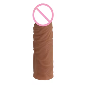 Hochwertige Silikon männliche Penis Extender Wieder verwendbare TPE <span class=keywords><strong>Adult</strong></span> Sexspielzeug Mini Massage Pistole Dildos Kondome für Männer - Product Image 3