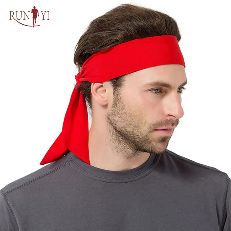 Custom design cation comfortable fabric Hair Cool Sport Head Tie Headband