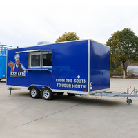Remorque de nourriture bon marché de cafés DOT BBQ chariot de nourriture vérifié USA 20 pieds mobile camion de nourriture de crème glacée remorque pizza avec cuisine complète