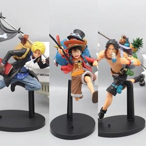 Sac à dos One Piece <span class=keywords><strong>Anime</strong></span> Running Sabo de 17 cm, figurine d'action Portgas Ace Monkey D Luffy, modèle de collection, ornements, jouet, cadeau - Product Image 2