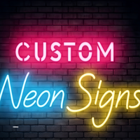 Enseignes néon personnalisées, enseignes lumineuses LED RGB pour décoration murale, chambre, mariage, anniversaire, bar, logo d'entreprise, nom