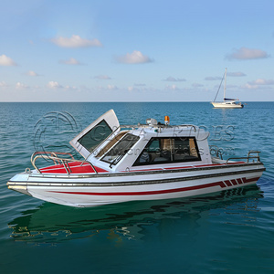 Bateau à moteur classique en fibre de verre de 5,38/17,6 pieds avec les meilleurs prix, bateau de luxe pour 6 à 8 passagers, cabine de croisière, moteur GR-FCB538-06, bateau de pêche - Product Image 5