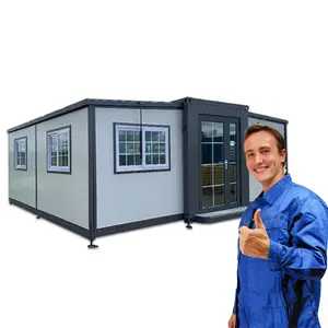 2024 20ft 40 High Cube Ready Made Prefab Foldable Luxury Container House Prefabricated Modular Home Folding Container House