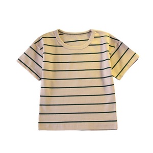 Conjunto de Dos Piezas para Niños Pequeños, Camiseta de Manga Corta con Cuello Redondo y Rayas de Verano, Pantalones Cortos Deportivos, Transpirable y Cómodo - Product Image 5