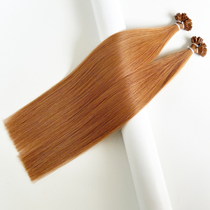 Extensiones de cabello Remy ruso súper dibujado doble Color Auburn, cabello humano crudo teñido con punta K plana, MOQ bajo, entrega rápida para salones - Product Image 2