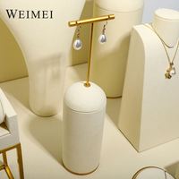 Conjunto de soporte de exhibición de joyería anillo collar pendiente mostrador ventana estante