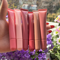 Base de gloss à lèvres transparente hydratante au peptide végétalien, teinte à lèvres à marque privée, cosmétique en gros