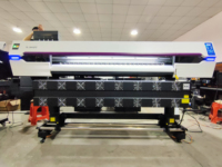 Mesin Printer Inkjet Berbasis Air 1804F Heavy Duty 1.8m dengan 4 Head I3200-A1 untuk Pencetakan Foto dan Poster Format Besar