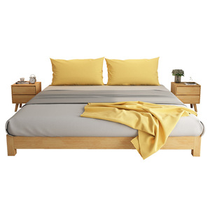 เตียงนอนสไตล์ญี่ปุ่นแบบมินิมอลทันสมัย โครงไม้สน ดีไซน์ประหยัดพื้นที่ - Product Image 5