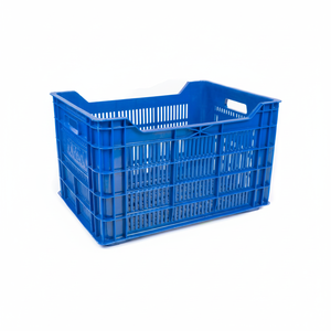 Etap KE 920B1 Full Perforated Open Top Euro <b>Crate</b> Smooth Finish Virgin Heavy Duty Stackable Recyclable Foldable Professional - Product Image 2
