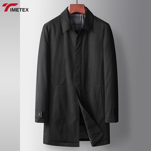 TIMETEX hommes 2025 automne-hiver mi-long Trench-coat épais doublure intérieure chaud confortable vêtements d'extérieur pour les jeunes - Product Image 1