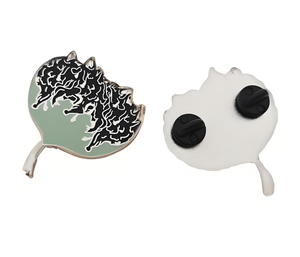 Prix de gros d'usine en alliage de Zinc Offre Spéciale émail doux graveleux insigne personnalisé avec embrayages papillon - Product Image 3