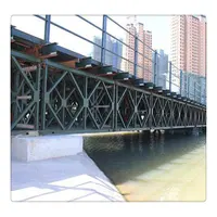 حار بيع المحمولة جسر بيلي Acrow لوحة جسر الساخنة انخفض الصلب المجلفن هيكل السكك الحديدية جسر من الفولاذ