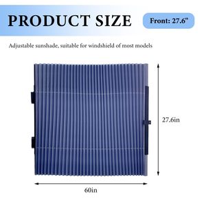 Printed Car Windshield Sun <b>Shade</b> Retractable Sunshade for Auto Sun Visor Protector - Product Image 2