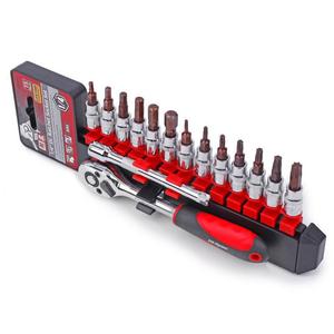 Juego de llaves de vaso Ximeng de 15 piezas, 1/4 pulgada, métrico, con destornillador de trinquete y puntas para reparación de automóviles y uso doméstico - Product Image 3